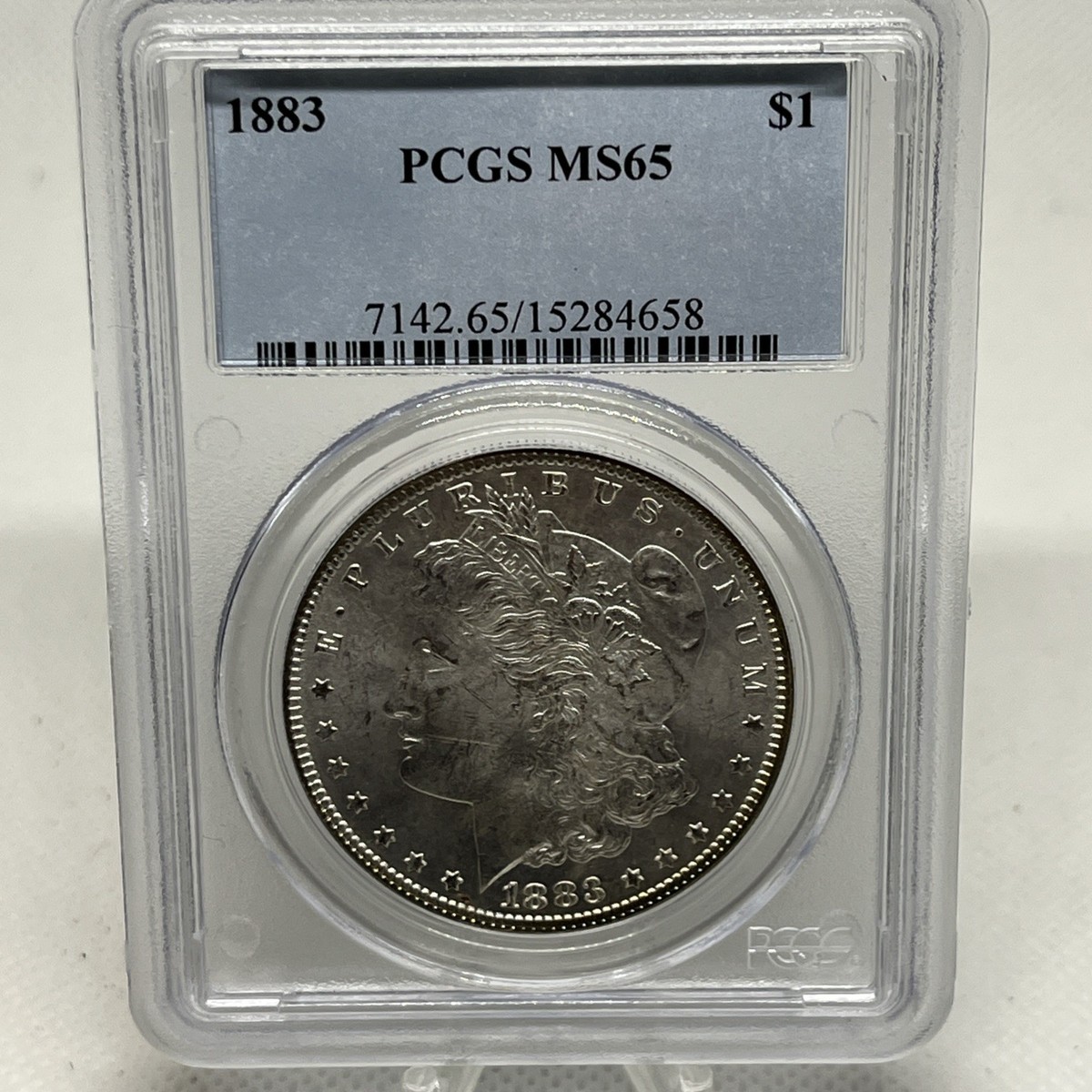 1883 MORGAN PCGS MS65! WHITE AS WHITE! HUGE BLAZING LUSTER! PQ++++ 