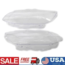 Pair Headlight Headlamp Lens Cover For BMW E92 E93 Coupe M3 328i 335i 2006-2010