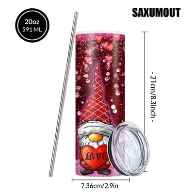 SAXUMOUT 304 Stainless Steel Insulated Tumblers 1PC Coffee Cups Christmas Gifts