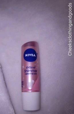 New NIVEA A Kiss Of Shimmer Pink Lip Balm 0.17 oz  4.8gm New Discontinued