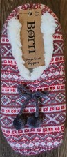 Born Sherpa Lined Slippers Size M/L Brand New with Tag Womens