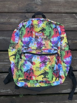Marvel Comics Boys Girls Super Heroes Backpack Book Bag Tie Dye Kids Backpack