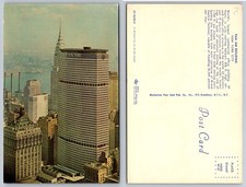 1964 Pan Am Building NYC Postcard - Iconic Skyscraper & Chrysler Building