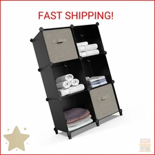 HOMIDEC 6-Cube Storage Organizer, Closet Organizer Storage Cabinet Shelf Bookcas