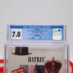 NES Nintendo HATRIS - CGC GRADED 7.0 B NEW & Factory Sealed + Authentic H-Seam!