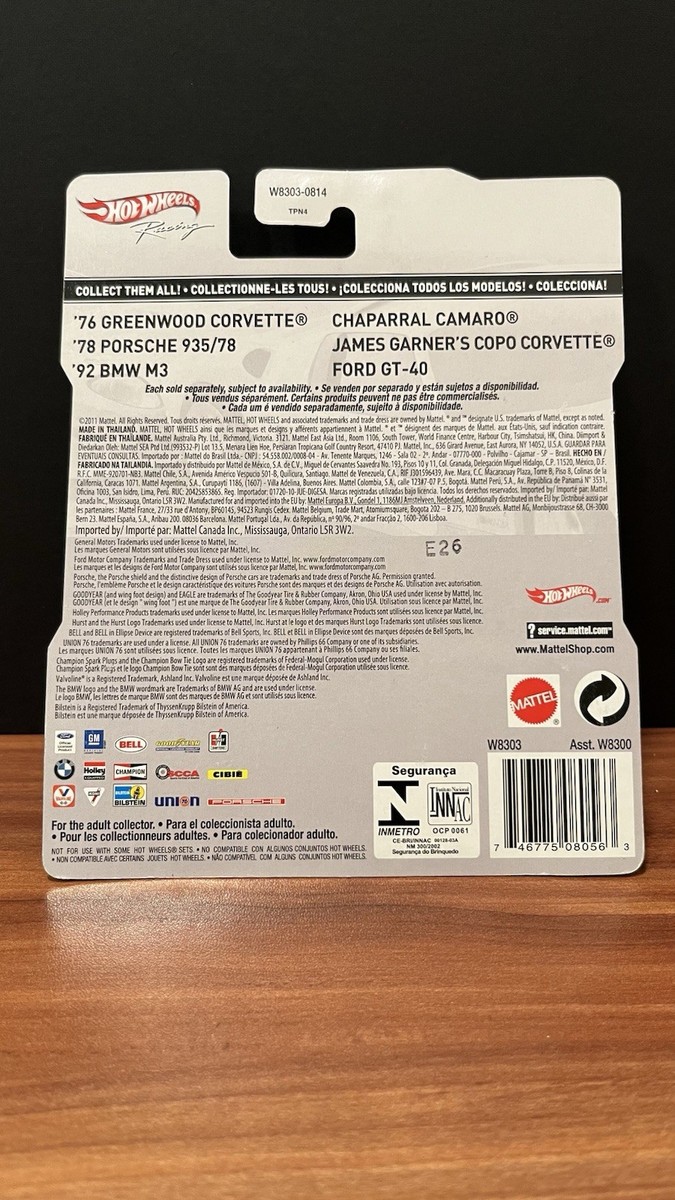 Hot Wheels Racing 2012 ROADRCR '92 BMW M3 Exclusive Canada Release