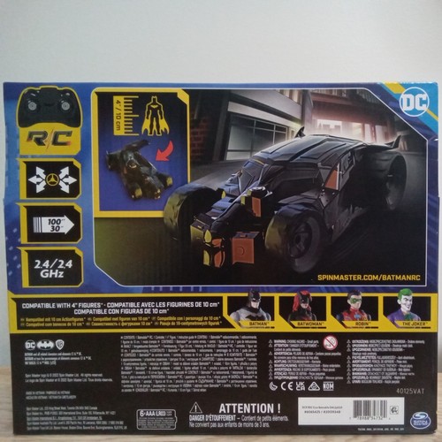 Spin Master Batmobile RC 1:20 Scale DC With Batman Action Figure - Picture 2 of 2