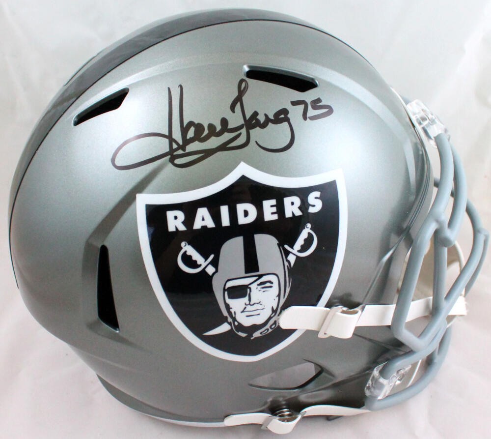 Howie Long Autographed Signed Oakland Raiders F/S Flash Speed Helmet-Beckett W Hologram 