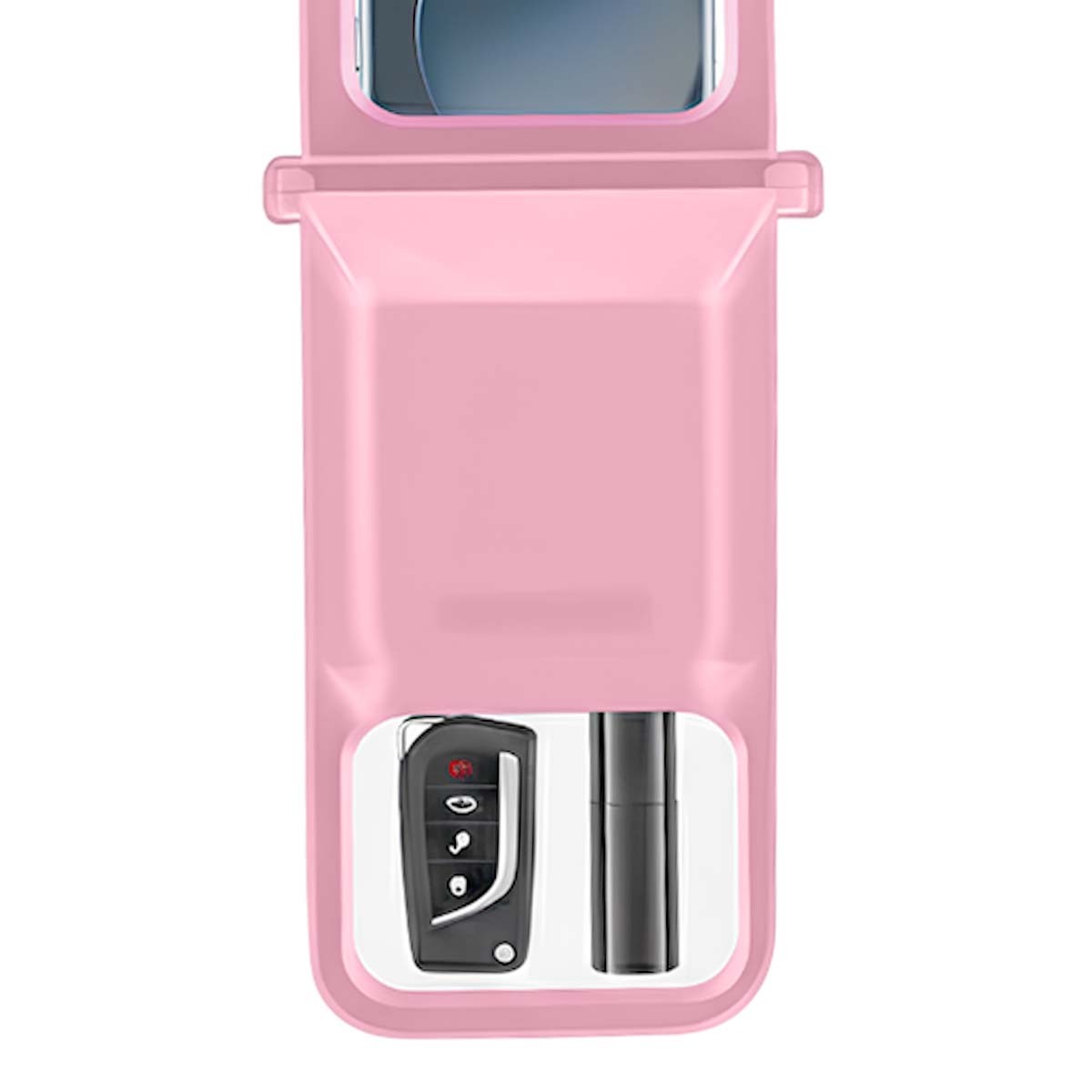 Coque étanche smartphone 7" Usams protège de l'eau et du sable rose - 4