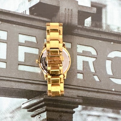 Michael Kors MK6927 Oversized Tibby Pavé Gold-Tone Watch | eBay display picture 2