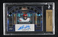 2025 Leaf Metal Draft Bound Blue Pulsar 1/1 Raheim Sanders Rookie Auto RC