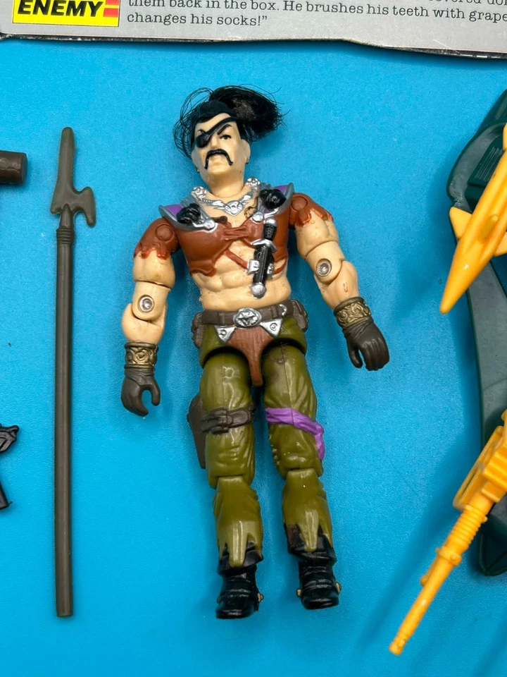 GI JOE Dreadnok Air Skiff 1987 100 % completo con vehículo Hasbro ARAH Zanzíbar v1 Foto 4 de 4