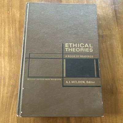 Ethical Theories by A.I. Melden (English) Hardcover Book - Buy 3 Get 2 Free