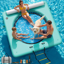 Inflatable Water Hammock, 8 FT Floating Dock for Adults Kids Pets  Water Hammoc