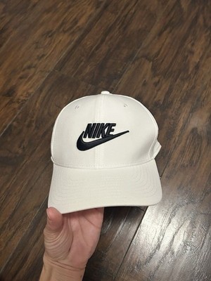 Nike FB5377 100 Rise Cap Stretch Fit White Unisex Adult Med/Large Basic Staple
