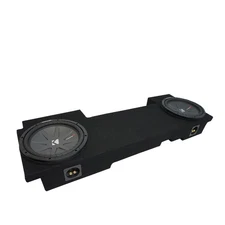 02-13 Chevy Avalanche Underseat Kicker CompR CWR10 Dual 10" Sub Box Final 2 Ohm