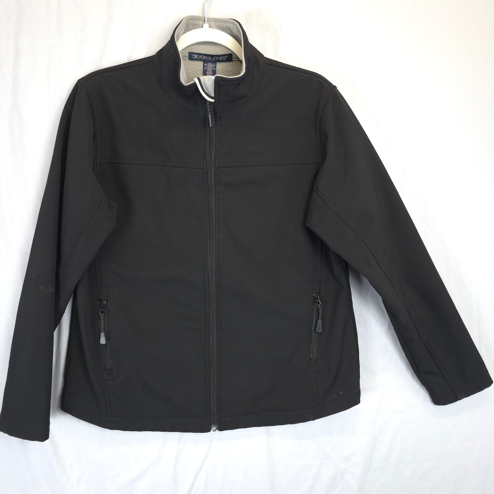 Devon & Jones Black Soft Shell Jacket Women M Ful… - image 1