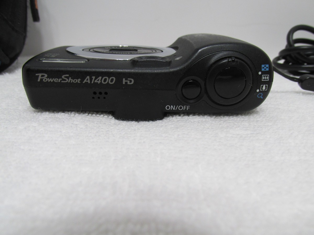 Canon PowerShot A1400 16.0 MP Digital Camera - Black for sale