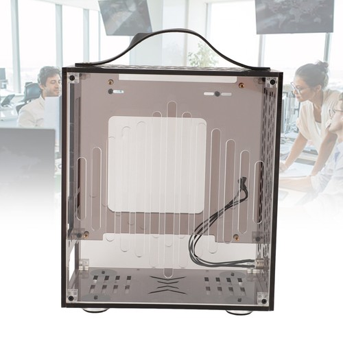 23x20.5x12cm Miniature ITX PC Case Clear Arcylic PC Case Portable DIY Desktop CB - Afbeelding 9 van 32