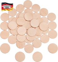 Holzscheiben Set 150 StüCk Rechteckig Naturholz DIY Basteln Dekorationen