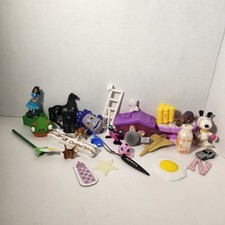 Miniature Trinket Shelf Mini Item Mixed Lot Of 30 Junk Drawer toys 10 Vintage