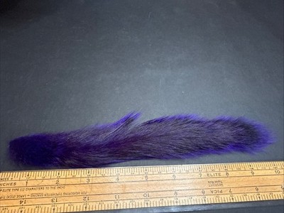 Squirrel Tail Fly Tying Hair - Dyed Purple