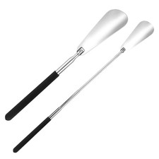Shoe Horn Long Handle Telescopic Shoehorn 10.2"-24.8" 2 Pcs Aluminum Alloy