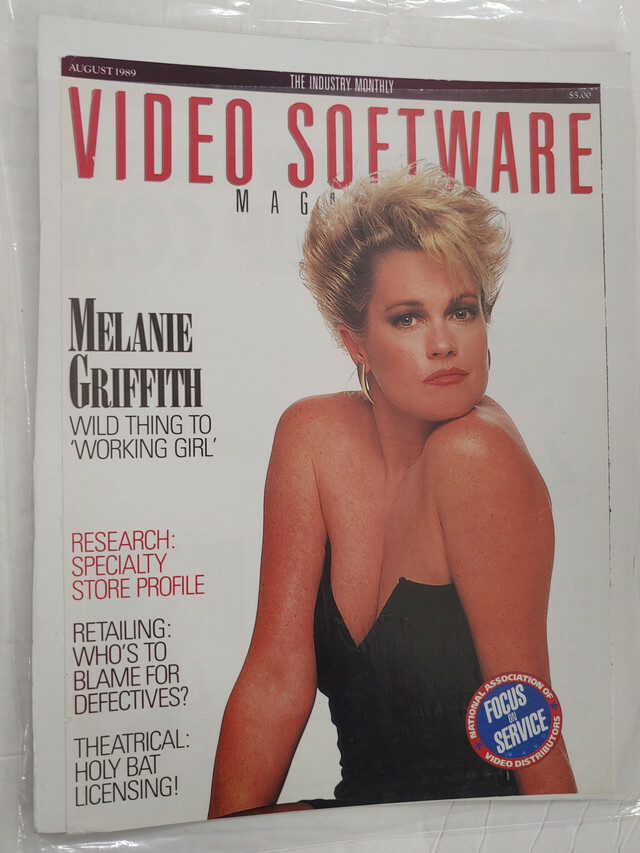 video software melanie griffith magazine ads M120