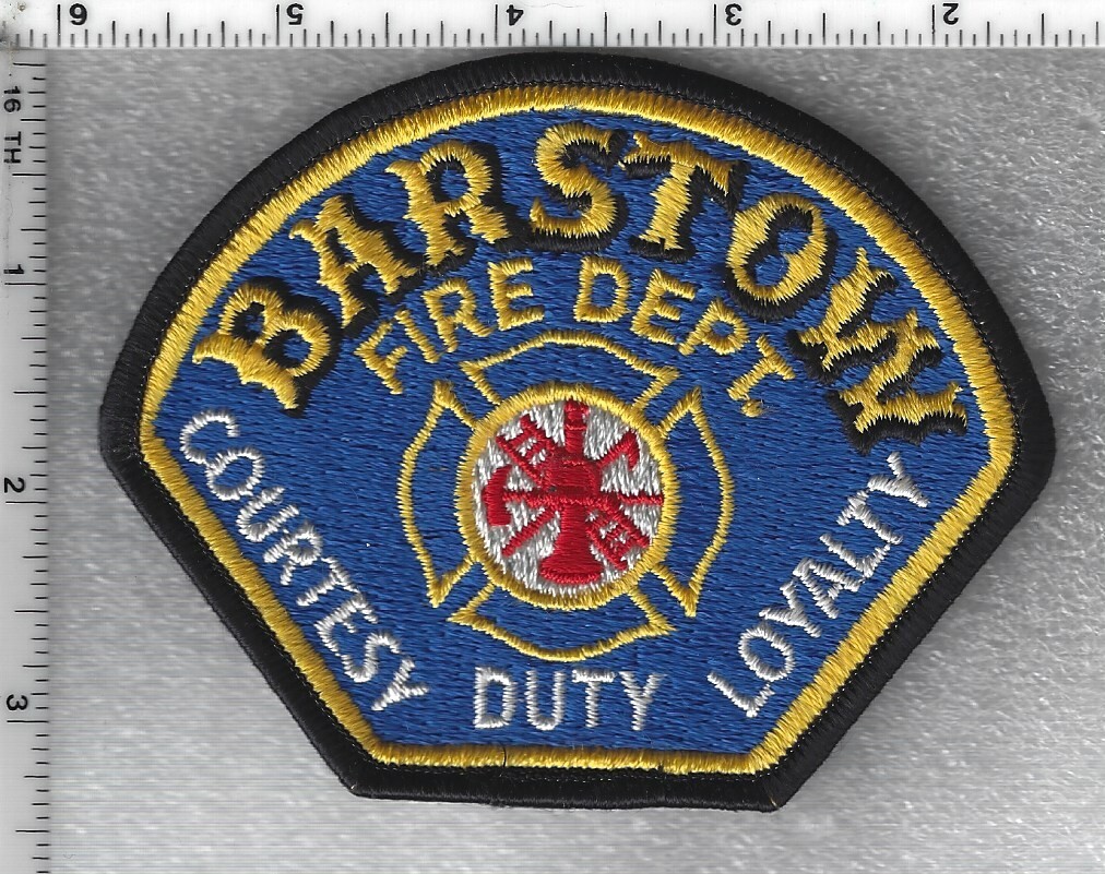 Barstow Fire Department (California) Shoulder Patch eBay