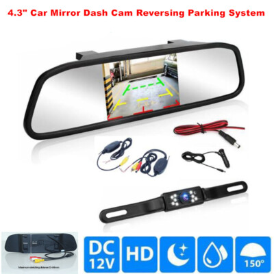 dash cam cigarette lighter 4.3