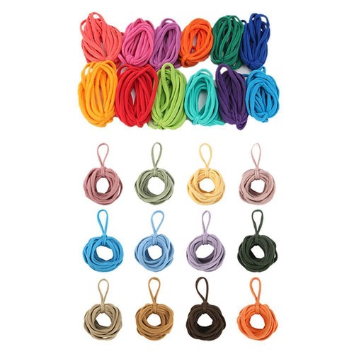 192pieces Weaving Loom Loops, Elastic Potholder Loops, B7T4 E8U1 Colors U6T9 - Picture 5 of 12