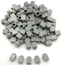 Lego 100 New Light Bluish Gray Bricks 1 x 1 Building Blocks Pieces