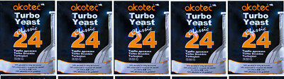 5 x Alcotec 24 Turbo Classic TURBO YEAST SCHNAPS HEFE GäRHEFE      