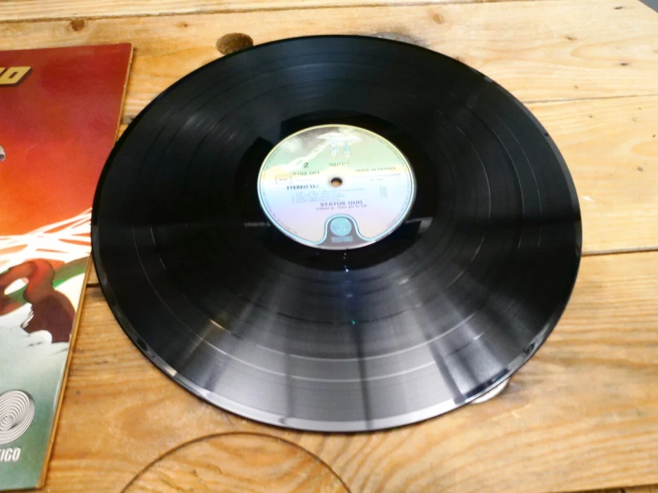 STATUS QUO QUO LP 33T VINYLE EX COVER EX ORIGINAL 1974 FRANCE - Photo 4/4