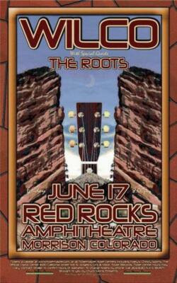 WILCO RED ROCKS DENVER CONCERT POSTER 2006 ORIGINAL JEFF TWEEDY | eBay