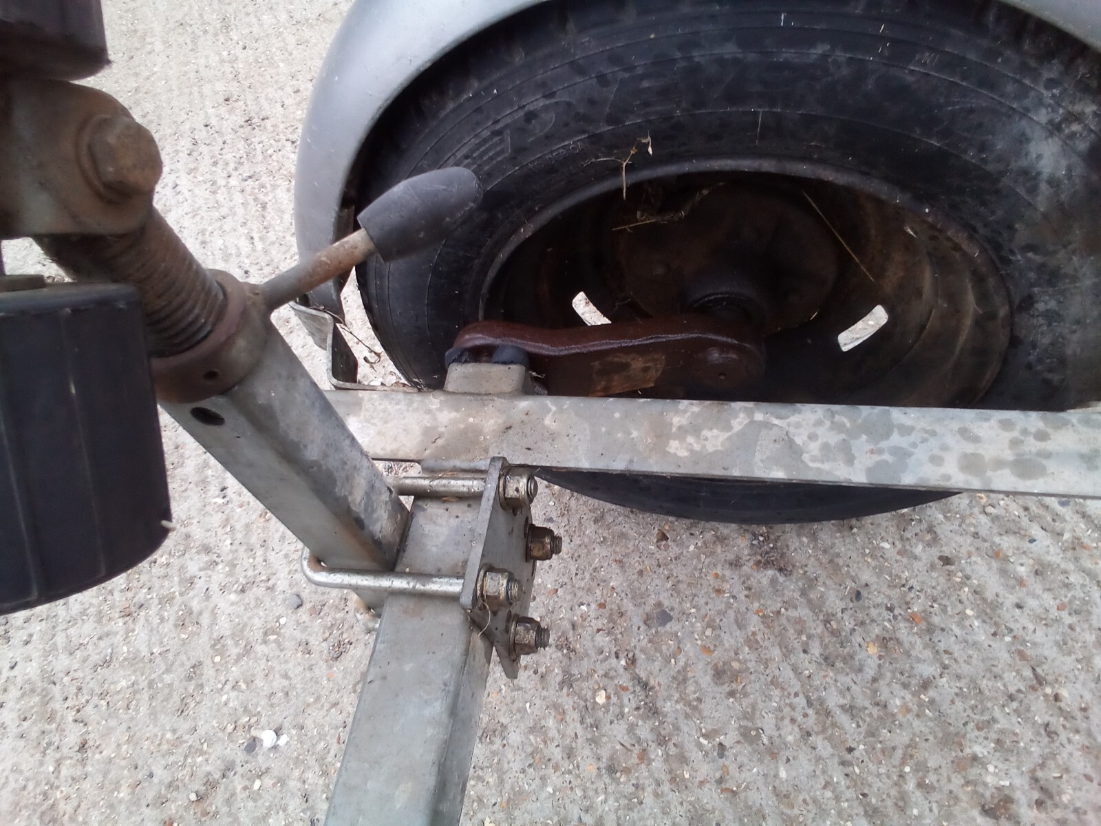 small boat trailer. 14 foot single axle boat trailer. Good condition