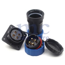 SD28 4 Pin Waterproof Power Connector Plug Socket IP67,LED Light Cable Connector