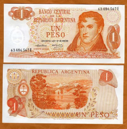 Argentina, 1 Peso, ND (1974), P-293 UNC
