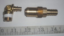 Set of Brass Quick-Disconnect Coupling