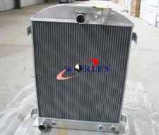 3 Rows Aluminum Radiator Chopped engine 1932 32 For Ford Auto Manual 64mm