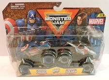 2025 MONSTER JAM MARVEL MONSTER TRUCKS 1:64 - CAPTAIN AMERICA VS WINTER SOLDIER