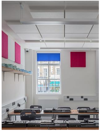 25mm thick HIGHLAND Quietspace Acoustic 2400x1200 Wall Panel, white backing - Picture 6 of 11