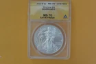2013-W (Burnished) Silver American Eagle ANACS MS70