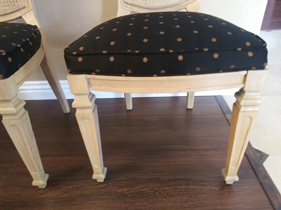 Silla de empresa Henredon Fine Furniture rara antigua Foto 2 de 4