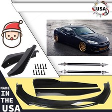 For Hyundai Genesis Coupe Front Bumper Lip Splitter Spoiler Body Kit Side Skirt