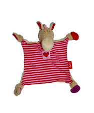 WIE NEU * Sigikid Pferd Jip Jap Jump rosa Schmusetuch Schnuffeltuch Kuscheltuch
