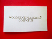 vtg - Golf Scorecard - WOODRIDGE PLANTATION GOLF CLUB gc - Mineral Wells WV