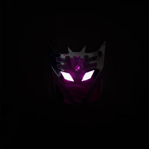 1x LED Transformers Decepticon Car Solar Light Warning Lamp Universal - Picture 4 of 6