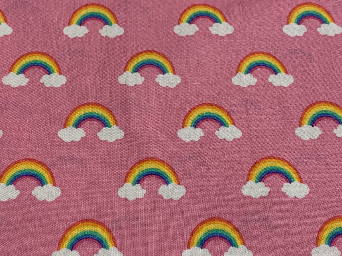 1点物⭕️お安く!◎Custom Rainbow fabric◎NR2b 9.7 1点物⭕️お安く!◎Custom Rainbow fabric◎NR2b 9.7 Rainbow | Fabric