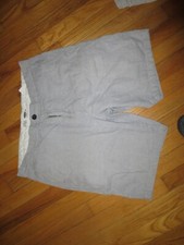 Men's old Navy Ultimate Slim Gray Shorts 52 Linen Size 36 Good Condition